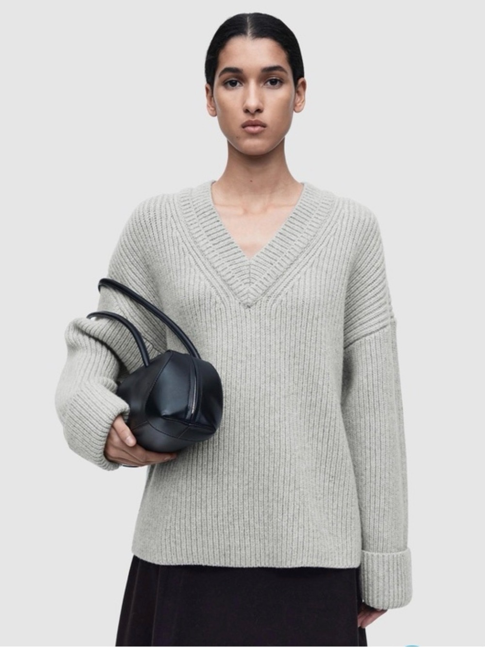 COS Layered V-Neck Merino Wool Sweater Size XS $240